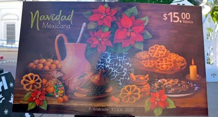 Dan Toño Astiazarán y Servicio Postal Mexicano circulación a estampilla ‘Navidad Mexicana’