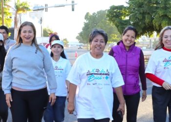 DECENAS DE FAMILIAS SE ACTIVAN Y FORTALECEN LA COMUNIDAD CAJEMENSE CON “DOMINGUEANDO EN BICI Y +”