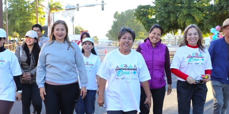 DECENAS DE FAMILIAS SE ACTIVAN Y FORTALECEN LA COMUNIDAD CAJEMENSE CON “DOMINGUEANDO EN BICI Y +”