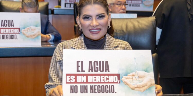 El agua es un derecho, no una mercancía: Lorenia Valles