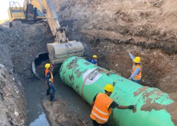 Avanza Agua de Hermosillo trabajos del Colector Vado del Río