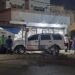 Aparatoso choque en el campanario: Camioneta termina impactada contra una fachada