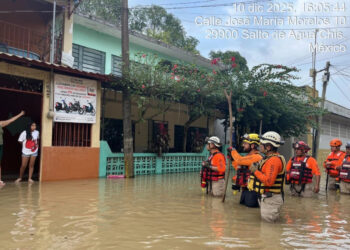 Se inundan 352 casas en Salto de Agua por desbordamiento del río Misoljá en Chiapas