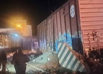 DESCARRILAMIENTO DE VAGÓN DE TREN EN NOGALES; SIN PERSONAS LESIONADAS