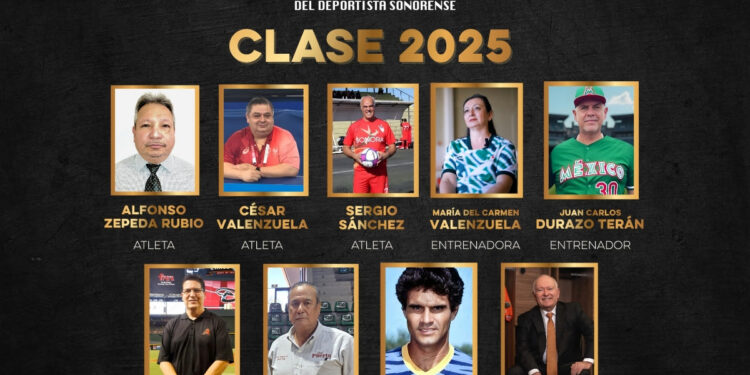 Determinan la Clase 2025 del Salón de la Fama del Deportista Sonorense