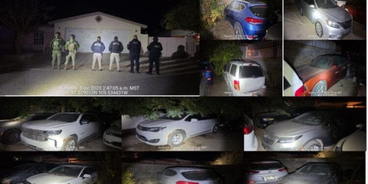Gobernador Alfonso Durazo asesta golpe contundente a la delincuencia en Agua Prieta con aseguramiento de vehículos robados y blindados