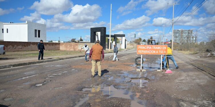 El Gobierno de Agua Prieta inició el Plan Emergente de Conservación de Vialidades