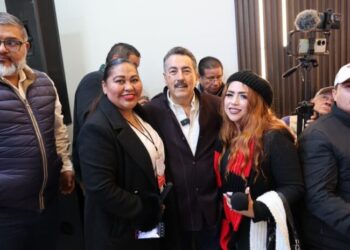 Asiste Javier Lamarque a evento de Morena, en Nogales