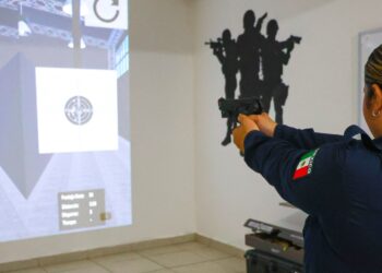 SSPM FORTALECE LA CAPACITACIÓN POLICIAL CON CURSO DE TIRO VIRTUAL EN LA ACADEMIA DE POLICÍA MUNICIPAL
