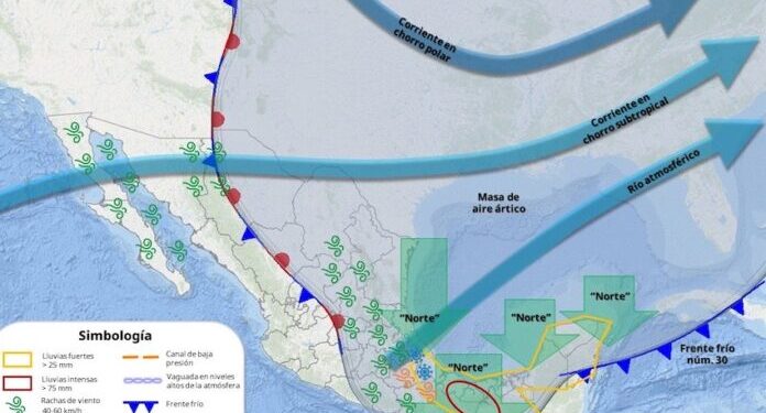 Continuará ambiente gélido a muy frío (-10°C a 0) sobre la región serrana de Sonora