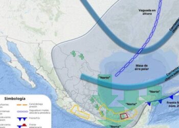 Se pronostica ingreso de nuevo frente frío los días 24 y 25 de enero
