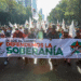 Marchan sindicatos al Zócalo en defensa de la soberanía nacional