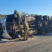 VUELCA TRAILER EN LA CARRETERA SANTA ANA- ALTAR Y SE PRESENTA RAPIÑA.