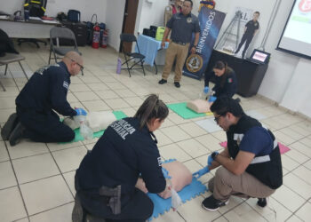 Paramédicos de la Policía Estatal continúan entrenamiento para fortalecer habilidades en prácticas de RCP
