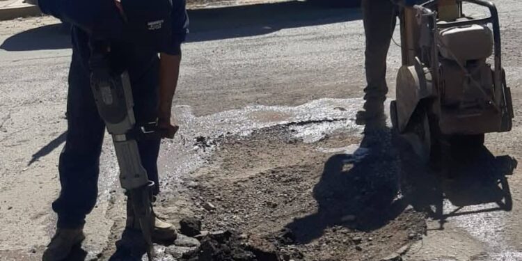 PROGRAMA PERMANENTE DE BACHEO EN ACCIÓN EN CANANEA