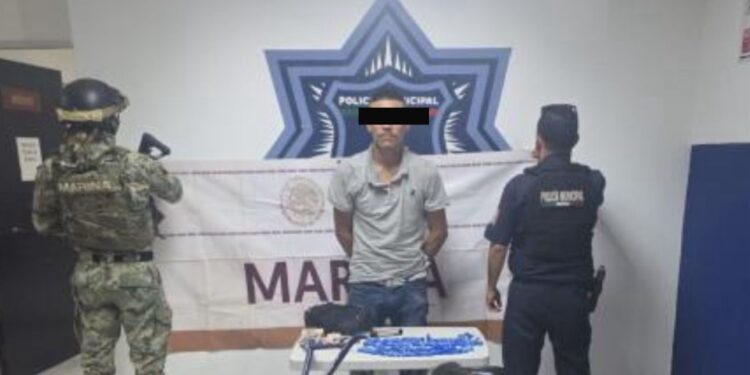 SSPM Y MARINA DETIENEN A DOS POR PRESUNTO DELITO CONTRA LA SALUD