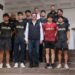 ENTREGA ELÍAS RETES UNIFORMES A SELECTIVO DE VOLEIBOL DE NAVOJOA PARA TORNEO ESTATAL