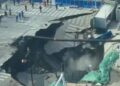 Se forma enorme socavón en Shanghái durante trabajos de ampliación del metro