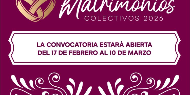 INVITA DIF CAJEME A PARTICIPAR EN LA CAMPAÑA MATRIMONIOS COLECTIVOS SONORA 2026