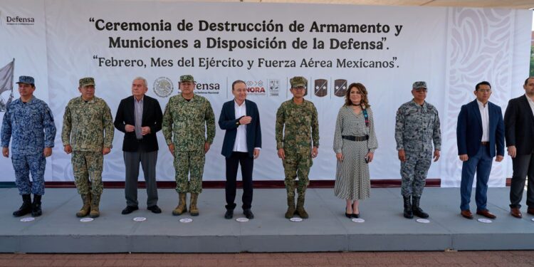 Alfonso Durazo retira de las calles más de 900 armas y refuerza la seguridad en Sonora