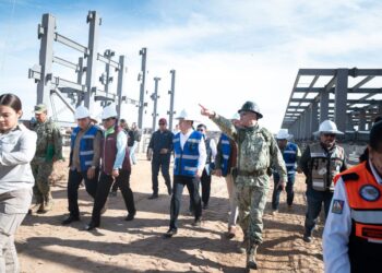 Reporta Gobernador Durazo 35% de avance en construcción del Hospital del IMSS en San Luis Río Colorado