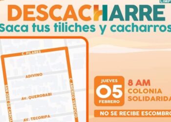 Llevará Ayuntamiento de Hermosillo jornada de descacharre a la colonia Solidaridad