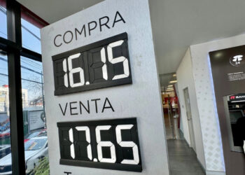 Regresa nerviosismo geopolítico a los mercados financieros; peso se deprecia a 17.25 por dólar