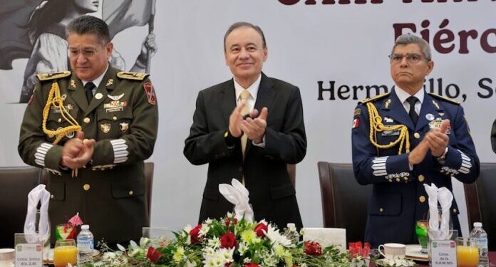 Reconoce Gobernador Durazo lealtad y compromiso del Ejército México al encabezar 113 Aniversario