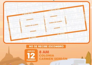 Este jueves 12 de febrero estará la jornada de descacharre en la colonia Carmen Serdán