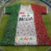 México logra récord Guinness de la camiseta de fútbol humana más grande del mundo