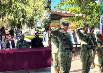 Realiza Ateneo Ures homenaje Cívico Militar al Profr. Enrique Quijada Parra en Ures