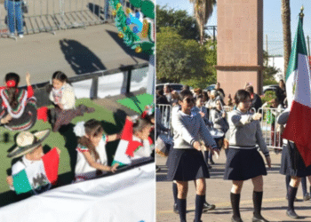 PRESIDE JAVIER LAMARQUE DESFILE CÍVICO-MILITAR POR EL DÍA DE LA BANDERA