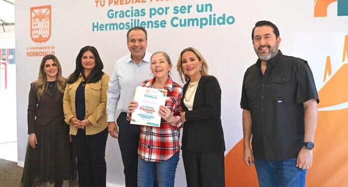 Beneficia Toño Astiazarán a familias hermosillenses con programa “Tu Predial Pagado 2026”