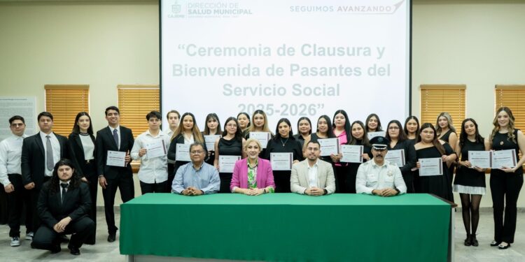 GOBIERNO DE CAJEME RECONOCE A PASANTES DE SALUD POR SU SERVICIO SOCIAL
