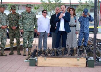 Alfonso Durazo retira de las calles más de 900 armas y refuerza la seguridad en Sonora
