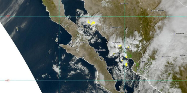 Se presentan lluvias en Sonora
