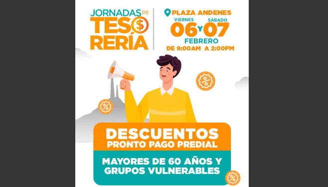 Invita Tesorería de Hermosillo a aprovechar jornadas de descuentos el 6 y 7 de febrero