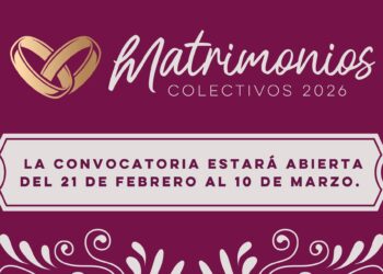 Invitan a las parejas a darse el sí en las Bodas Comunitarias 2026 
