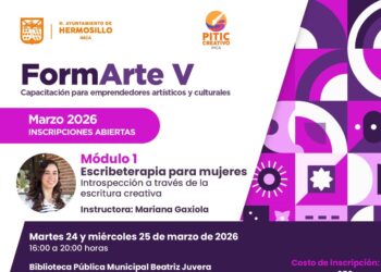 Impartirá Ayuntamiento de Hermosillo el taller “Escribeterapia para Mujeres”