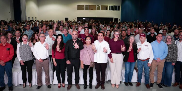 En Peñasco, Heriberto Aguilar llama a cerrar filas y trabajar en unidad para que siga la transformación