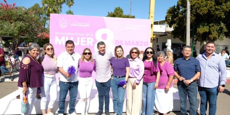 Conmemora Huatabampo el Día Internacional de la Mujer con marcha por la igualdad