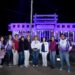 EN HOMENAJE A LAS MUJERES PALACIO DE NAVOJOA SE “PINTA” DE MORADO