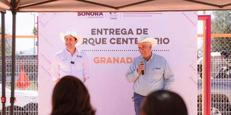 Granados estrena parque público entregado por la Secretaría de Bienestar