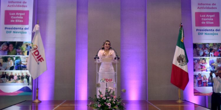 RINDE LUZ ARGEL GAXIOLA DE ELÍAS INFORME DE DIF LLENO DE LOGROS INNOVADORES Y SERVICIO HUMANITARIO