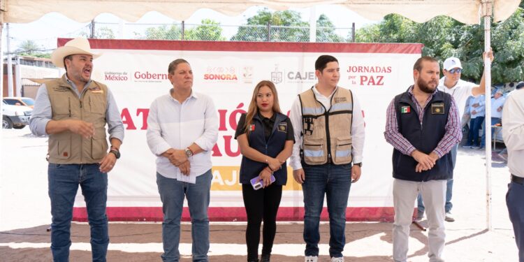 LLEVAN TRES NIVELES DE GOBIERNO FERIA DE LA PAZ Y JORNADA DE SERVICIOS A LA COLONIA SONORA