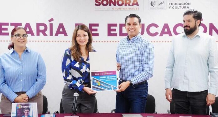 Alianza histórica entre el Gobierno de Sonora y Microsoft para capacitar a 350 mil personas en habilidades de IA