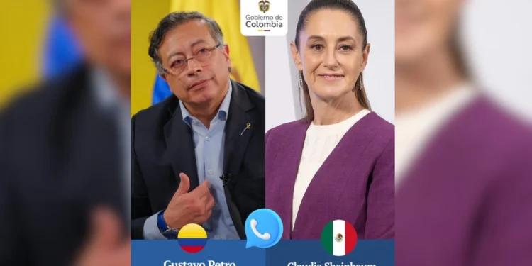 Sheinbaum y Petro abordan crisis en Medio Oriente y agenda de la CELAC