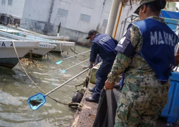La gobernadora de Veracruz, Rocío Nahle, insiste en minimizar el arribo de chapopote