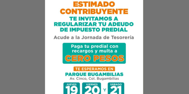 Acercará Tesorería Municipal Programa de Regularización de Predial a colonia Bugambilias