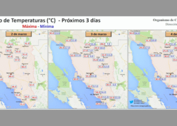 Se espera un ligero descenso de temperaturas por frente frío